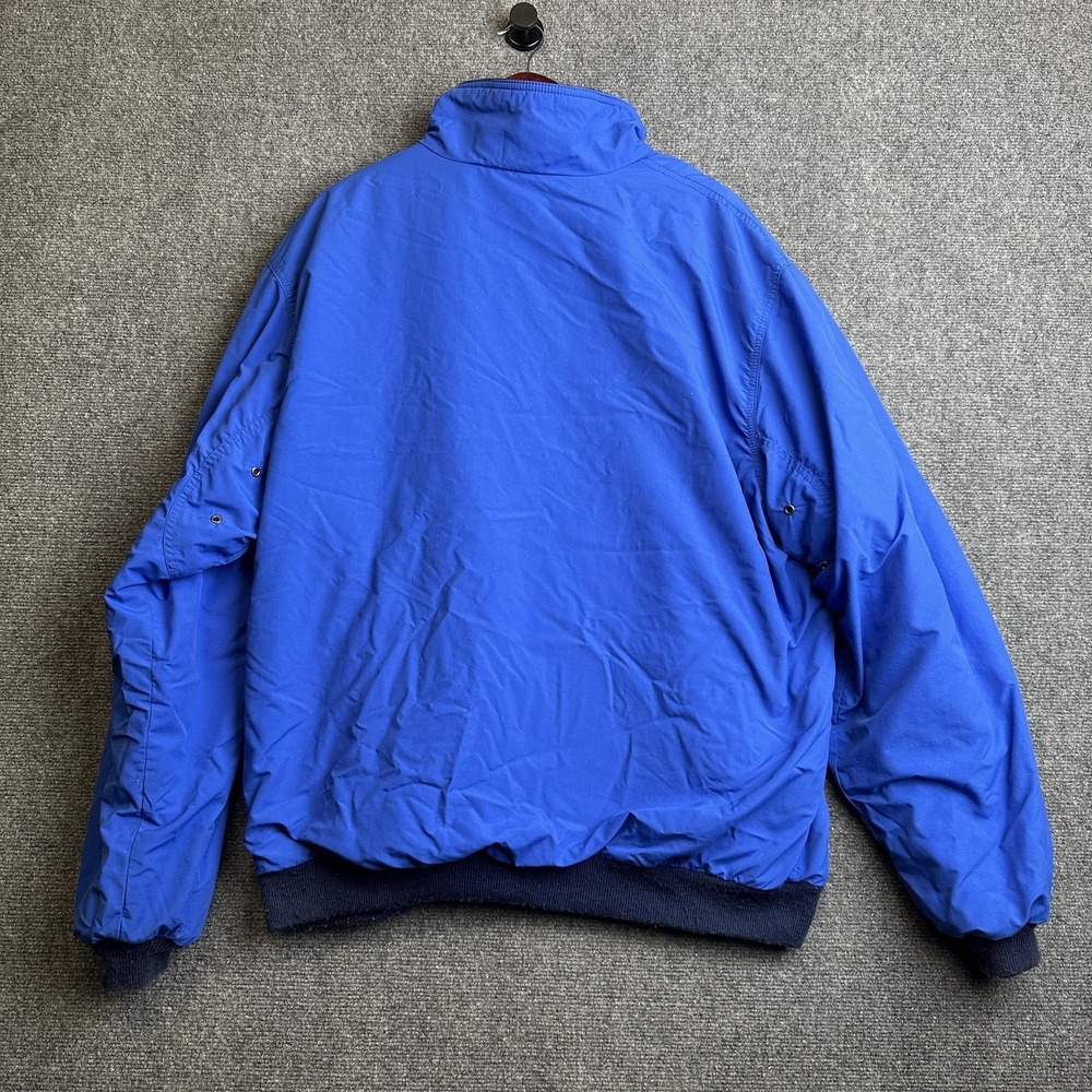 Vintage Eddie Bauer Jacket Mens 2XLT Blue Fleece Lined Bomber Made USA - Picture 7 of 11